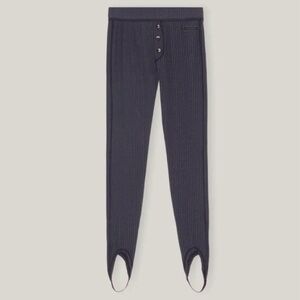 Ganni Ribbed Stirrup Pants